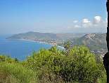 Blick vom Monte Licosa auf die Bucht von Castellabate