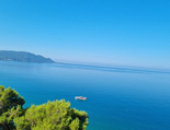 Wandern, Monte Tresino bei Lago mit Meerblick